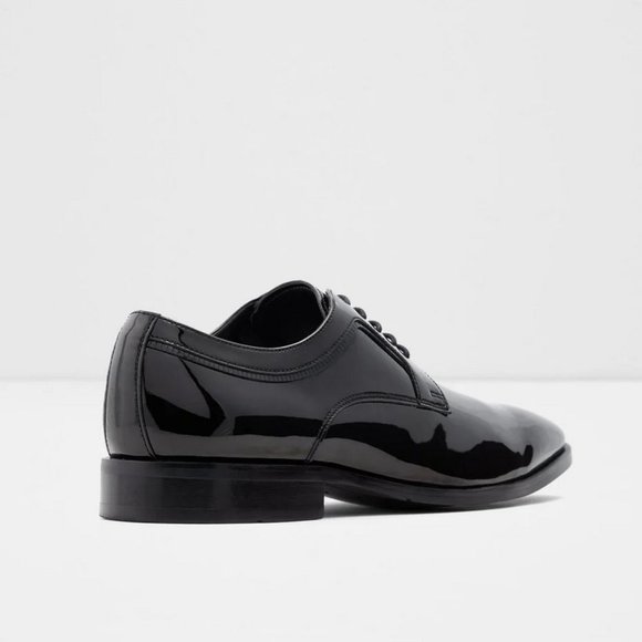 NWOB Aldo Wiesiger Black Patent Oxford Lace Up Dress Shoes